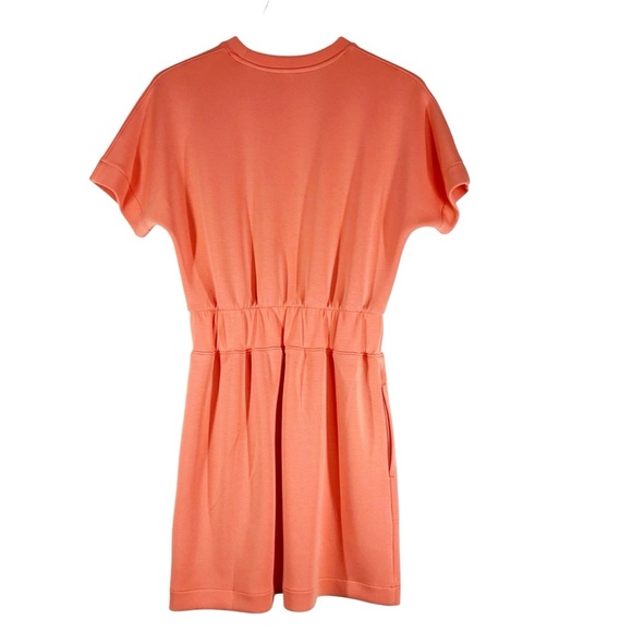 SPANX Orange Stretch Fabric Mini Dress Short Sleeve Size XS - Picture 6 of 10
